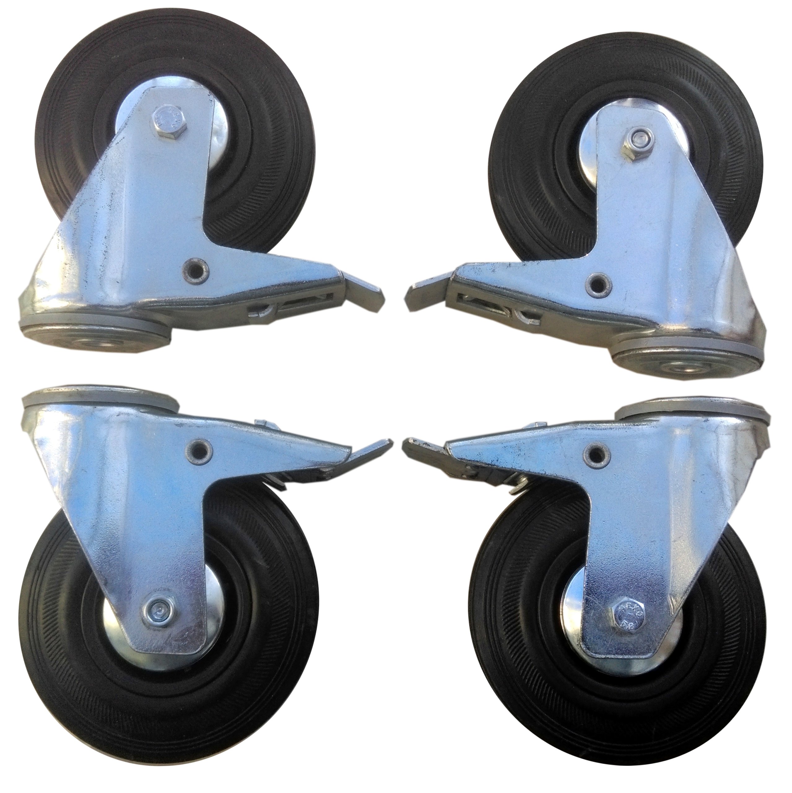 Sada kol 4 ks 125 mm ot 12 mm kolečko kola