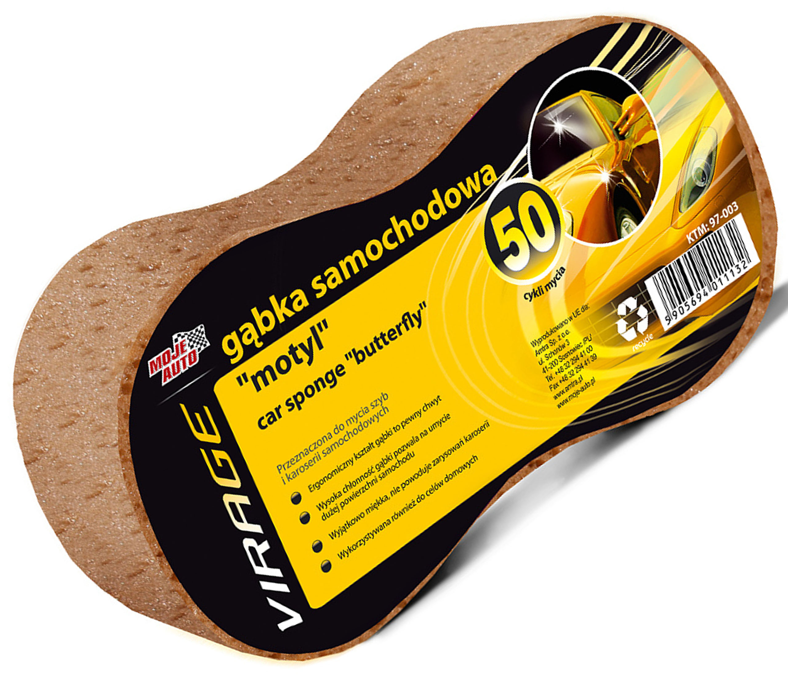 

Gąbka Do Mycia Samochodu Motocykla Virage Motyl
