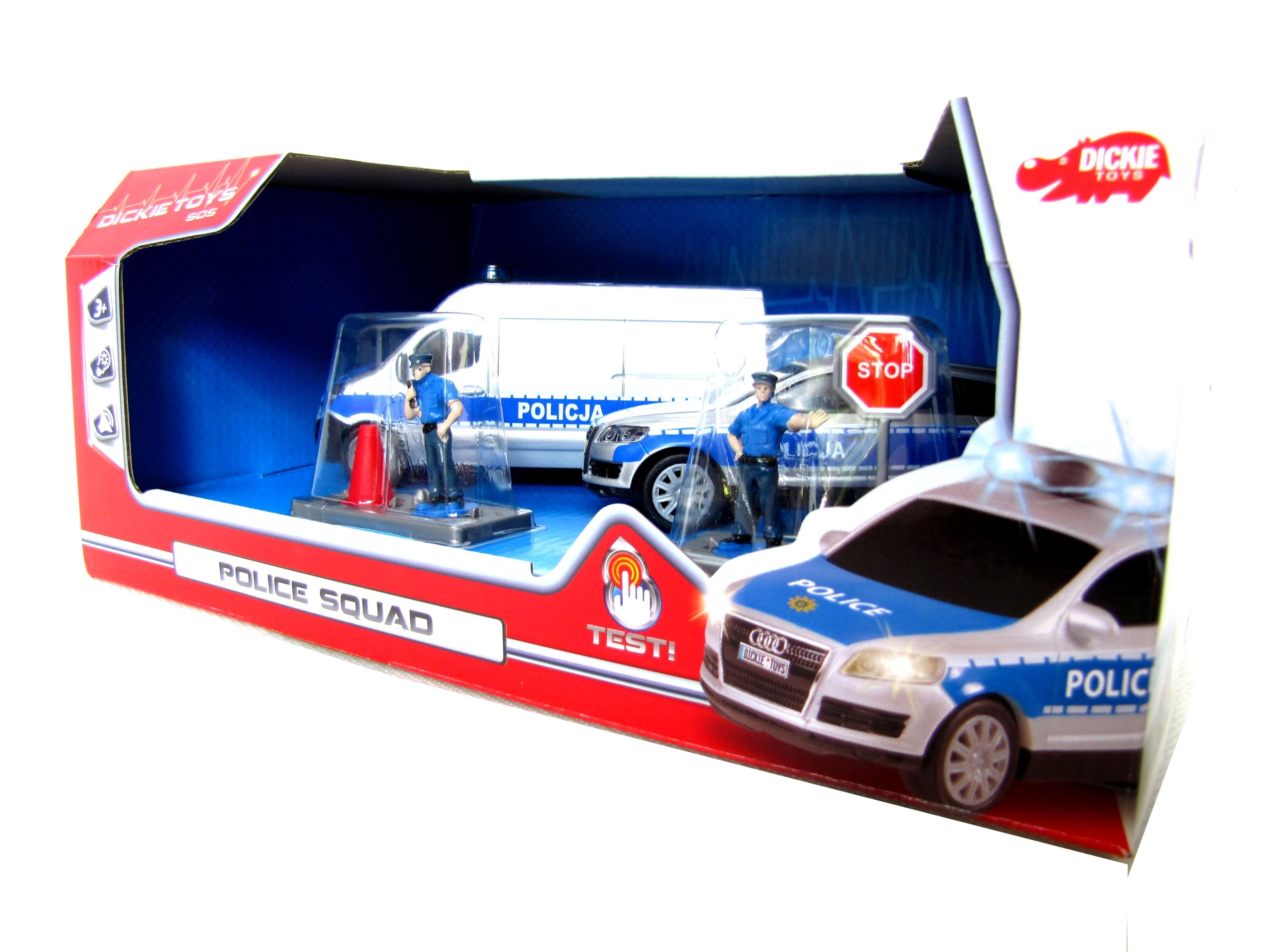 Zestaw Policja Dickie Samochody Figurki Auta Toy 6934735540 Zestaw Policja Dickie Samochody Figurki Auta Toy 6934735540