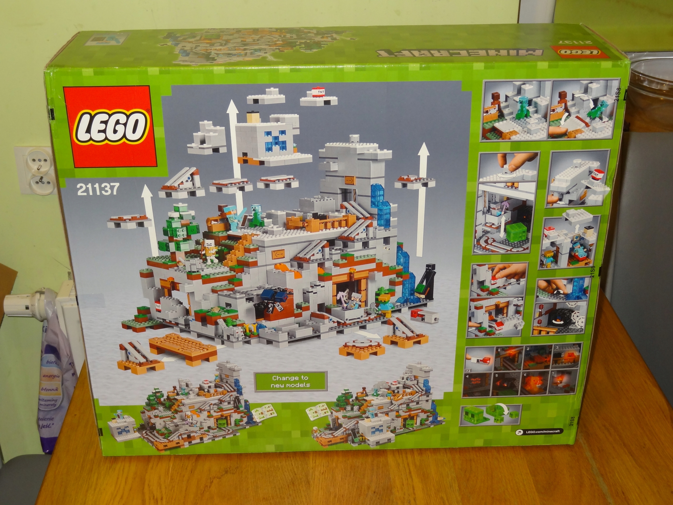 LEGO Minecraft 21137 Górska jaskinia NOWE - 7522490145 - oficjalne ...