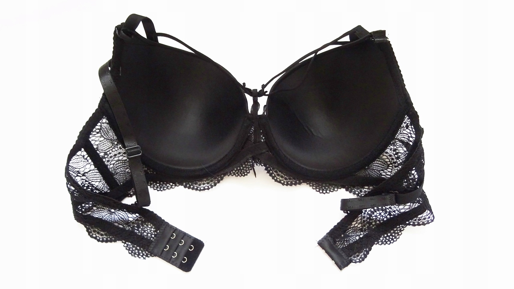 BIUSTONOSZ GŁADKI PASKI STRAPS CZARNY 75 C 7491513779 oficjalne