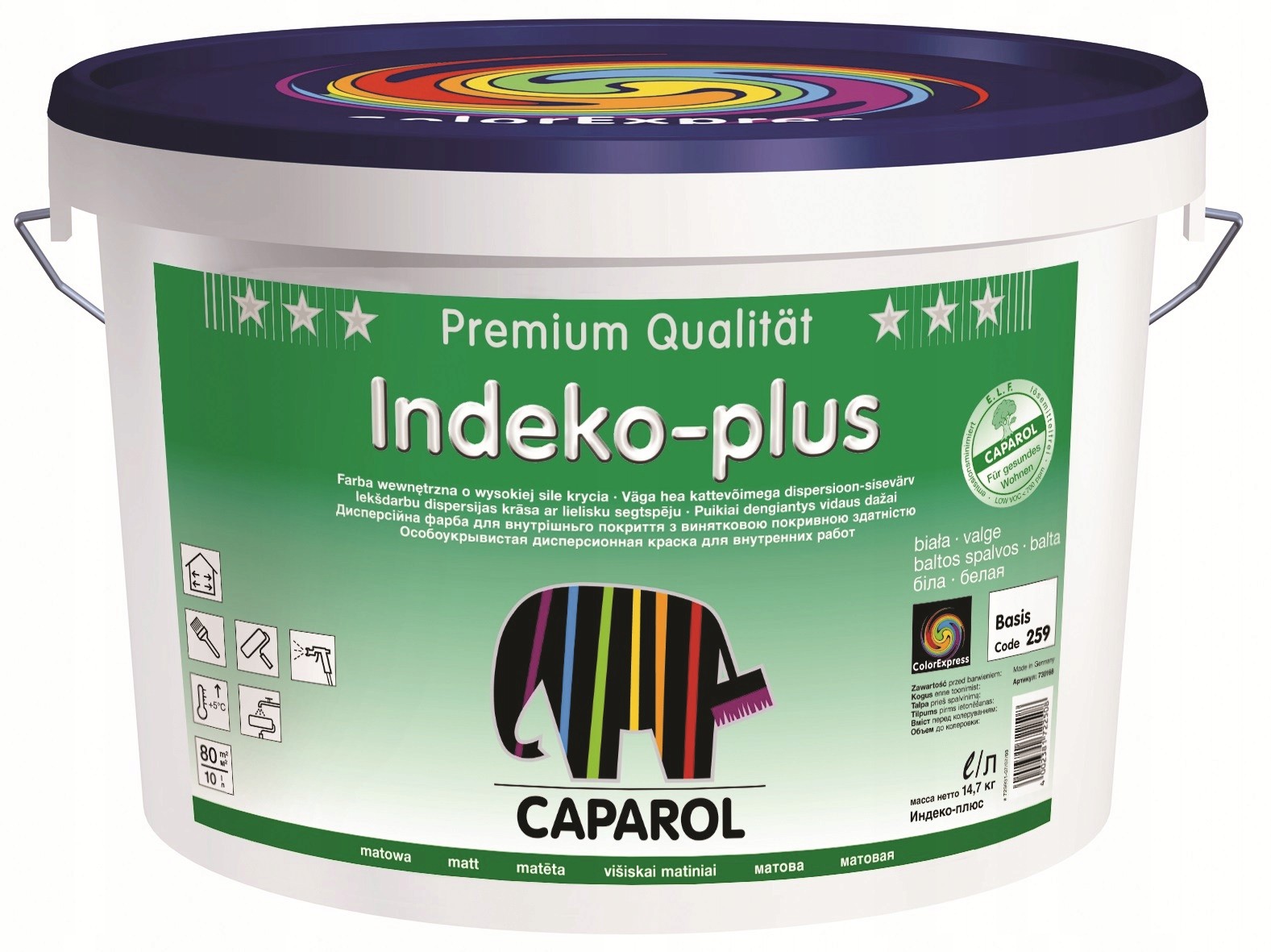 Caparol Indeko Plus Farba Dyspersyjna Premium 10 L - 7186756428 ...