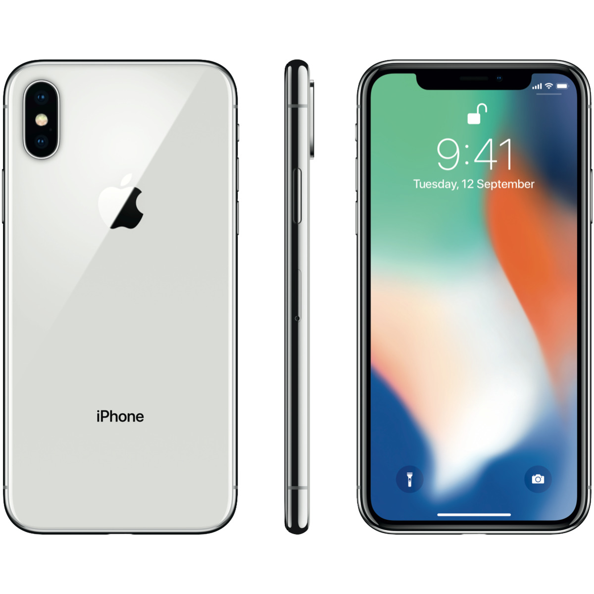 APPLE IPHONE X 10 256 GB SILVER PL DYSTRYB 24M GW - 7546204320 ...