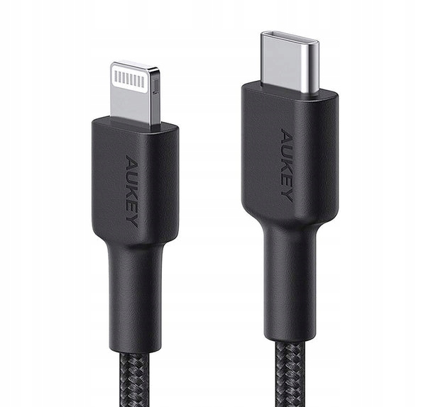Aukey CB-CL03 nylonowy kabel Usb C Lightning 2m