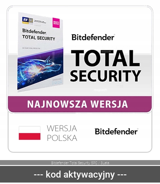 Bitdefender Total Security 5PC 3Lata 2025