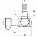 Шрус m18x1,5r m16x1,5 67mm 3314437m1 3426660m12, купить в Украине