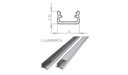 фото mini №3, Profile aluminum to plume led backlight lacquered white type a 1m