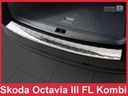 Skoda octavia 3 накладка на бампер задний сталь3, купить с разборки