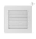 фото mini №8, Lattice fireplace blinds 17x17 white ventilation metal gridded pocket
