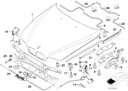 Bmw oe 51238176596 трос капота центральна7, запчасти недорого