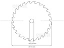 фото mini №2, Disk pitchforks vision for wood saw 115x22, 2 24t