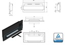 фото mini №9, Biofireplace 900x400 black with glass 1 effect glow