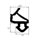 фото mini №3, Gasket window to windows black pvc veka s-1126 300mb