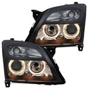 Opel vectra c 02-05 фары фары black кольца depo h73, купить с разборки