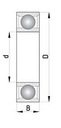Подшипник kulkowe 61810 = 6810 2rs 50x65x7mm2, купить в Украине