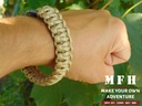 фото mini №3, Bracelet rope paracord 23mm olive coyote mfh left