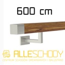 фото mini №1, Handrail wall-mounted wooden 40x40 600cm oak color