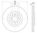 Тормозные диски, диск 0264 gt seat ibiza iv (6j5 6p1 6j1 6p5 6j8 6p8) 08r- перед 312mm.2, купить в Украине