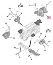 Подушка двигателя левая 3.0 hdi джемпер boxer ducato3, купить с разборки