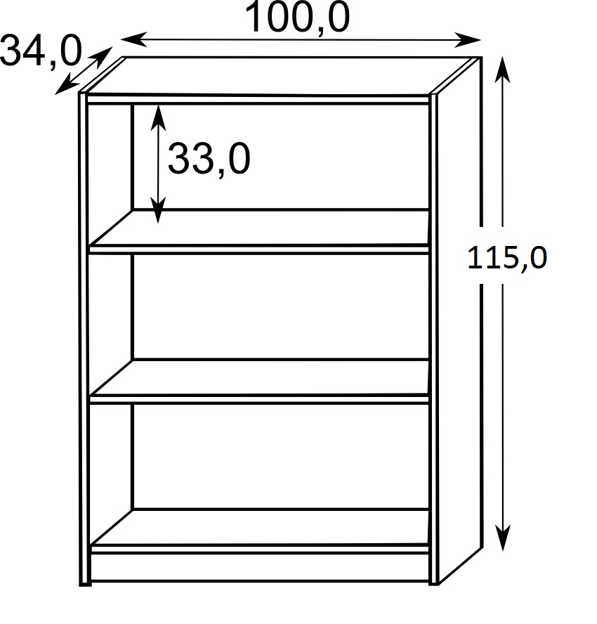 Стеллаж схема с размерами