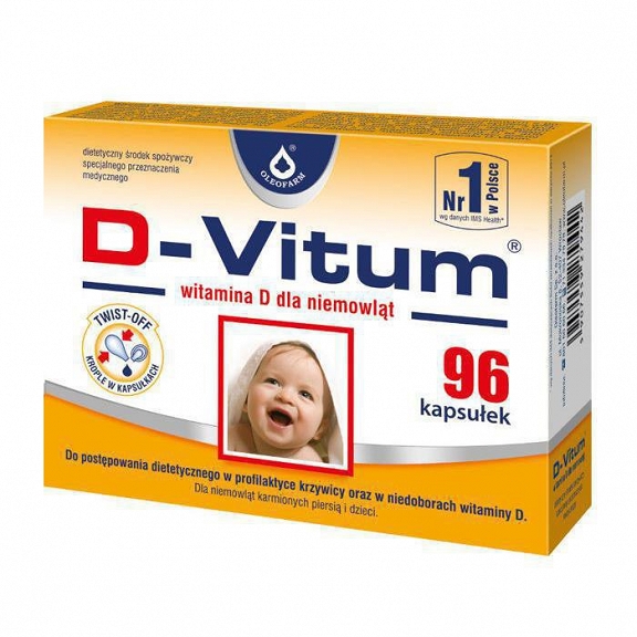 D-Vitum witamina D dla niemowląt 96 kaps APTEKA