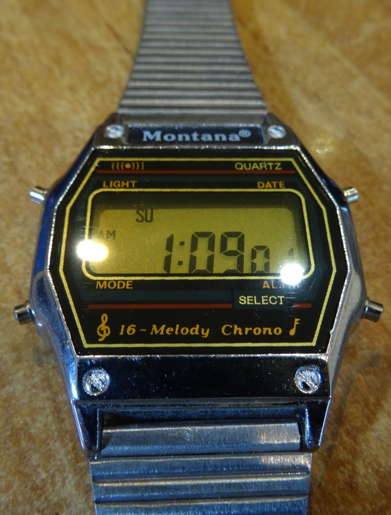 zegarek elektroniczny MONTANA stan bdb