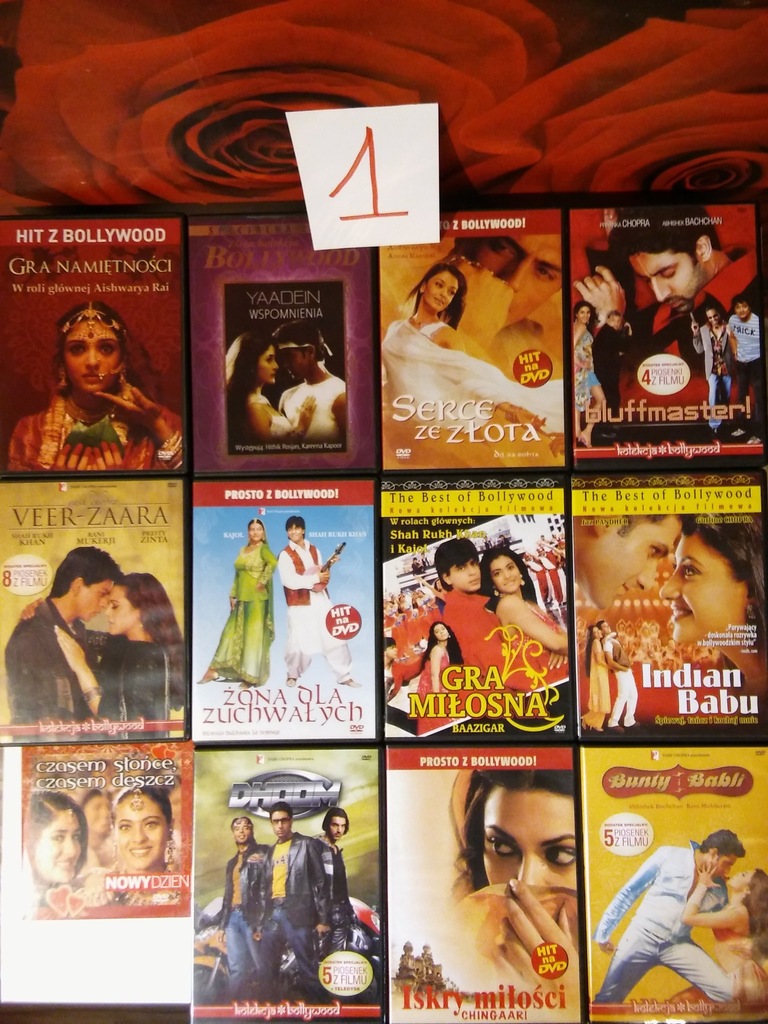 RÓŻNE ZESTAWY filmy Bollywood 3,00 zł / 1szt
