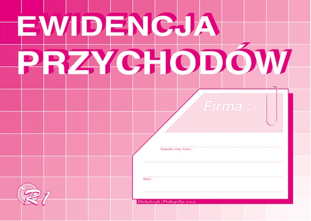 Druk ewidencji przychodów A5