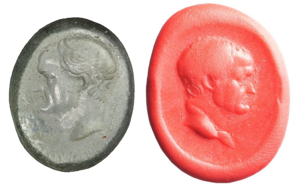 WESPAZJAN, AD 69-79 duża gemma ORYGINAŁ RZYMSKI