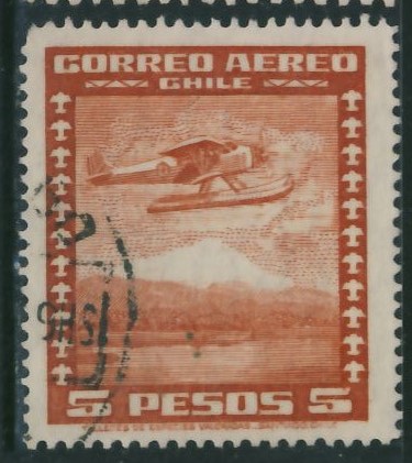 Chile 5 Pesos -samolot