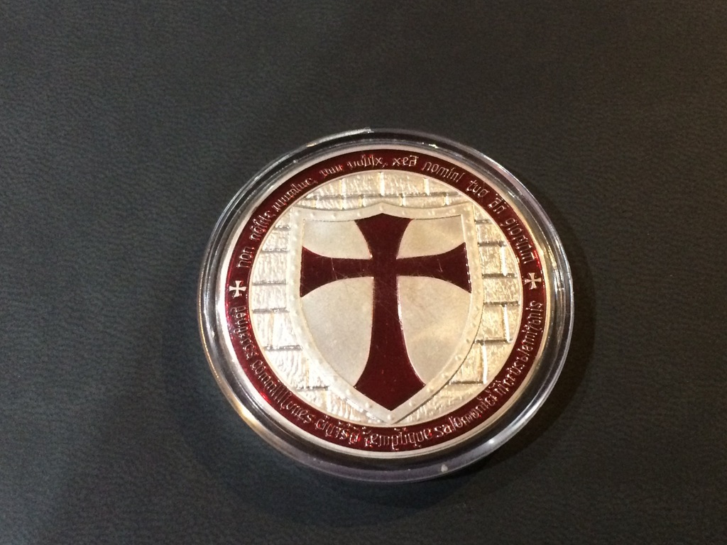 Krzyż Zakonu Templariuszy - bordowy