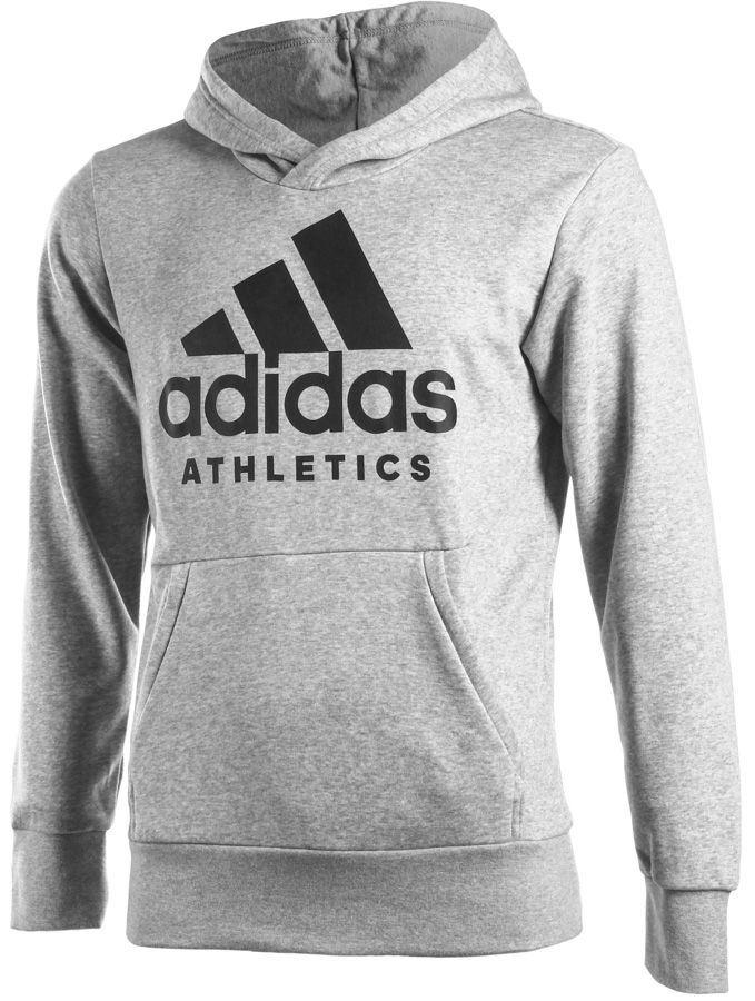 Adidas Sport ID Pullover Hoodie Branded Grey # L