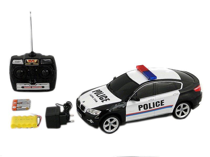 BMW X6 POLICJA samochód sterowny na radio 0456