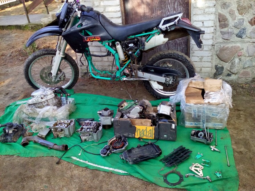 Kawasaki KLX 650 części silnik rama itp.Najtaniej