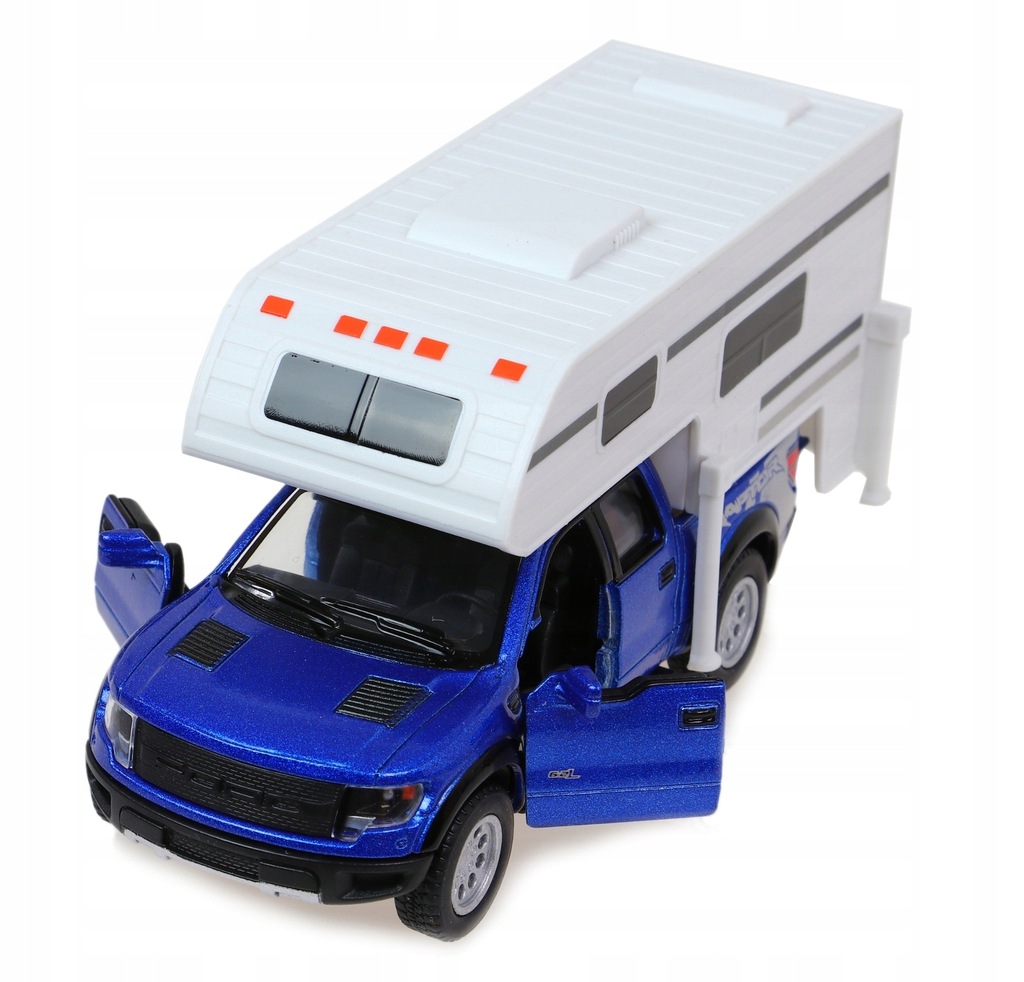 Kinsmart Model FORD F-150 SVT RAPTOR CAMPER 1:36