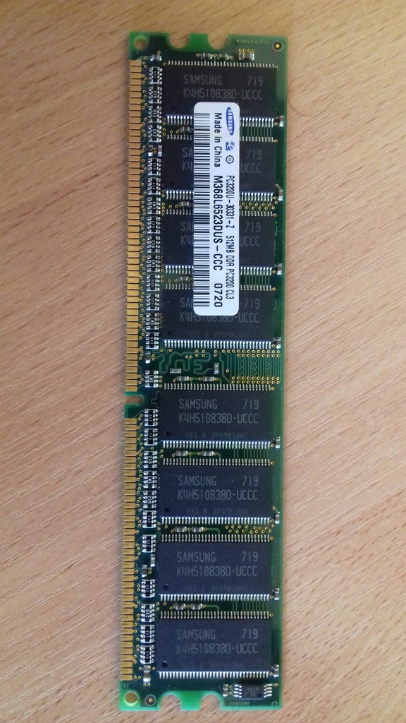 pamięć DDR 1 256 MB, + 512 MB, + 1GB