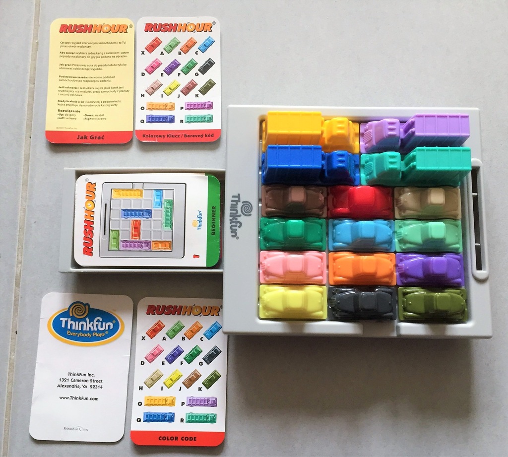 Rozluźnij Korek Rushhour gra logiczna Thinkfun