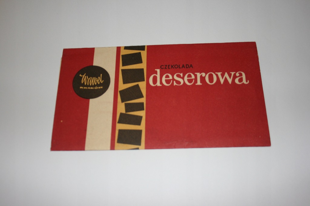 Opakowanie po czekoladzie Wawel deserowa /