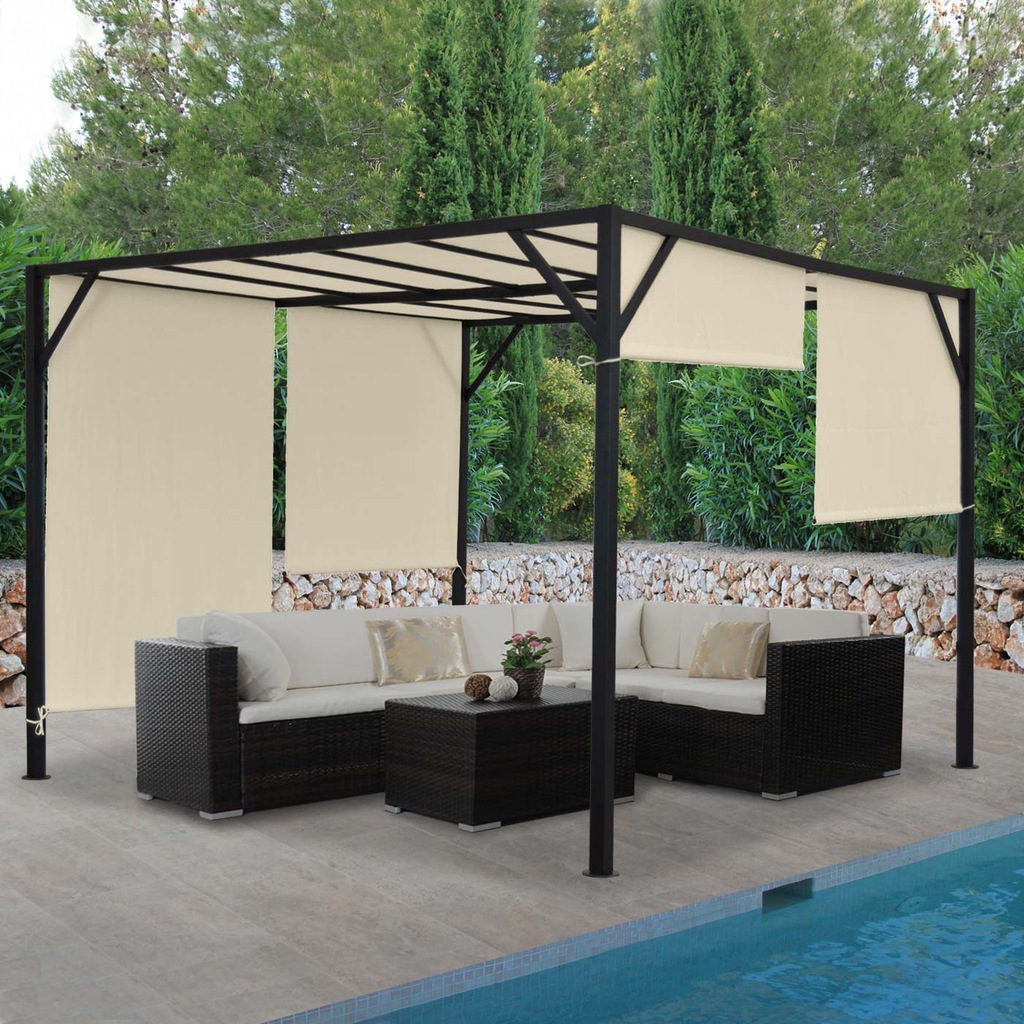 Pawilon ogrodowy Pergola PRZESUWNY DACH 4 x4 - 7326529795 - oficjalne
