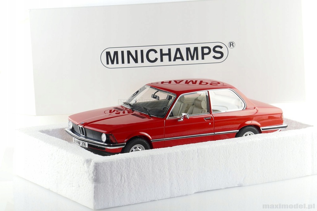 BMW 316 E21 red 1978 1/18 MINICHAMPS 107024100 - 7486188722