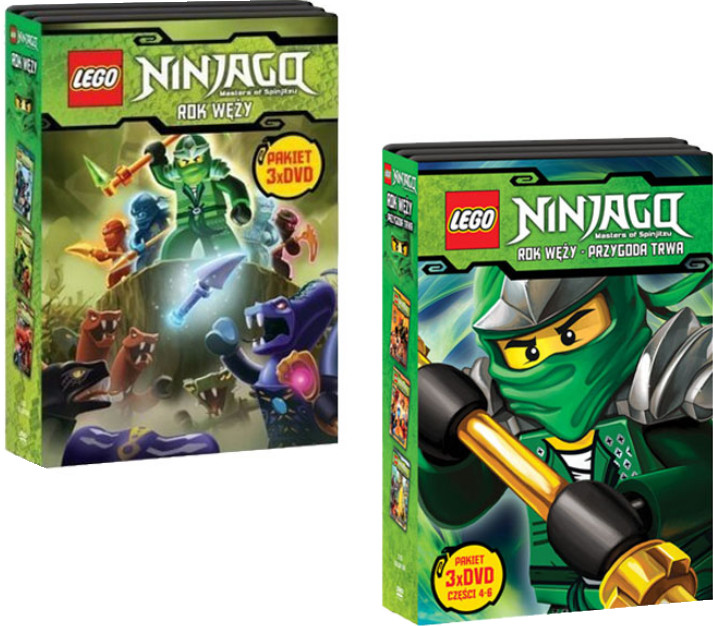 Lego Ninjago. Rok węży, cz,1,2,3,4,5,6 [ 6 DVD ]