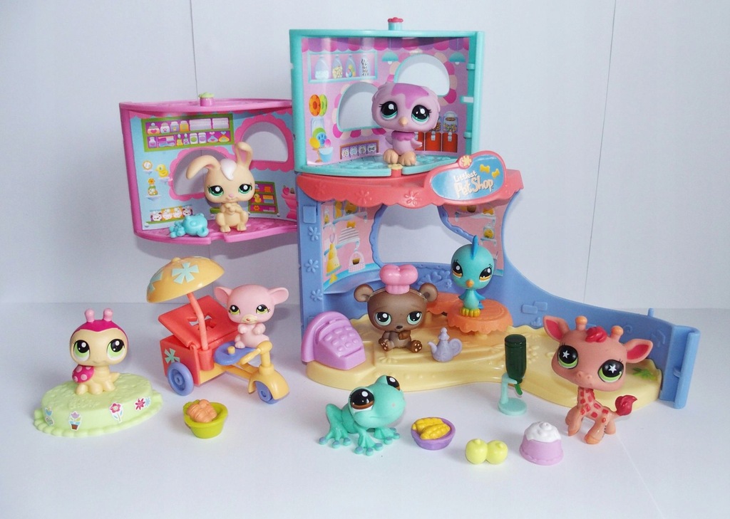 Zestaw LPS Littlest Pet Shop domek SKLEP cukiernia