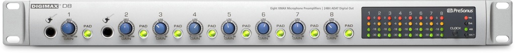 Presonus DIGIMAX D8 - 8 kanałowy preamp ADAT