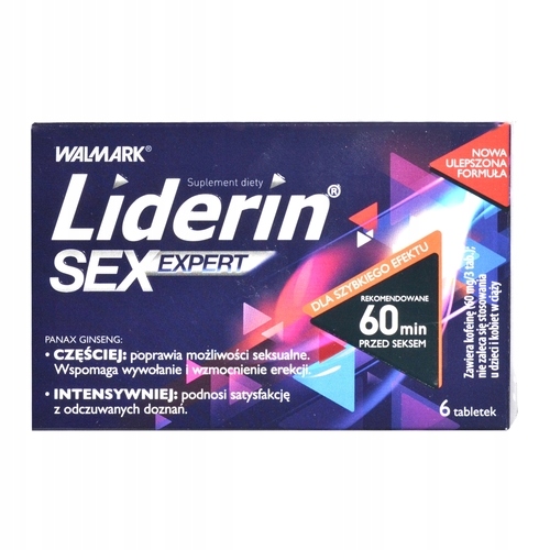LIDERIN SEX EXPERT WZMOCNIENIE EREKCJI 6 TABL.