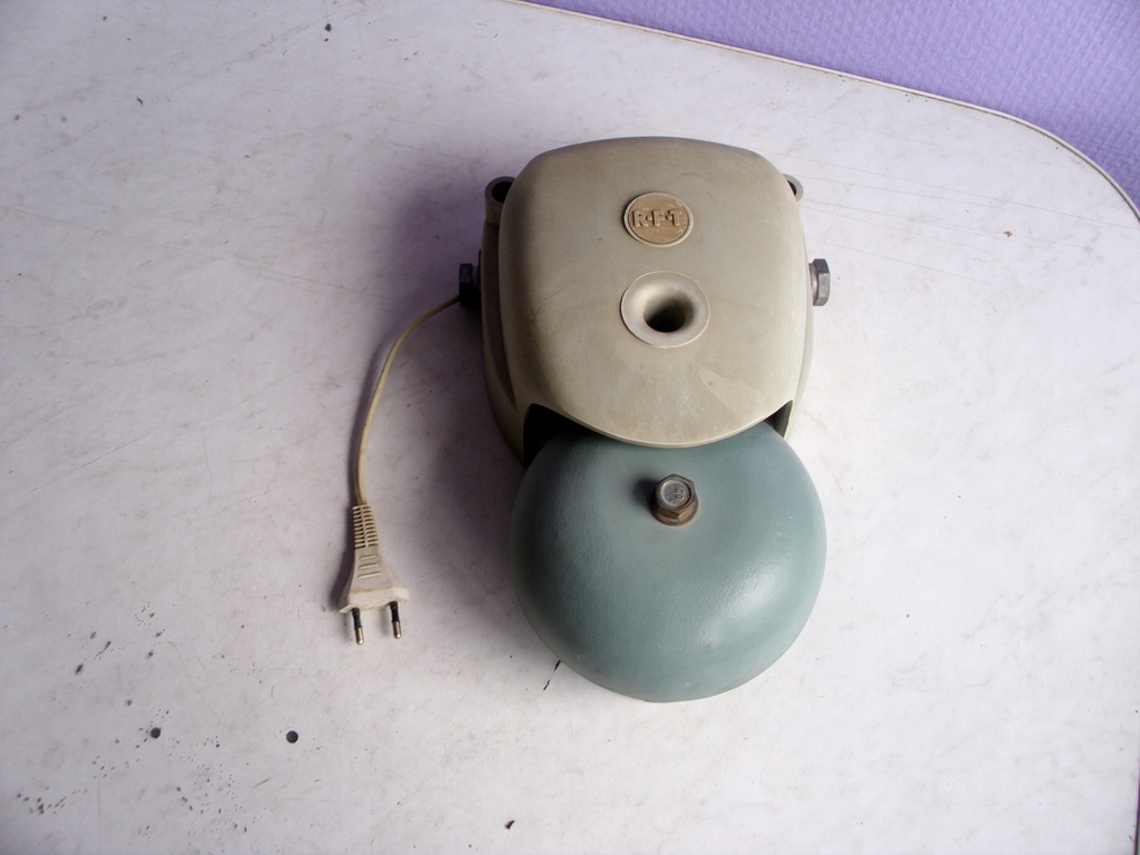 Duży elektryczny dzwonek RFT - PRL, DDR