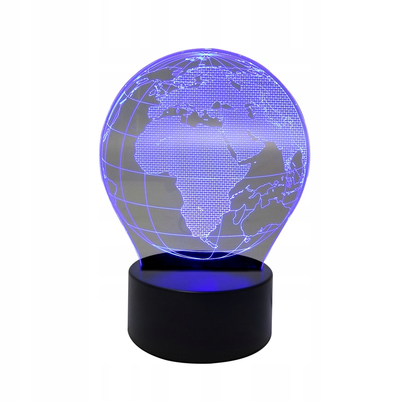 LAMPKA NOCNA 3D HOLOGRAM GLOBUS KULA ZIEMSKA