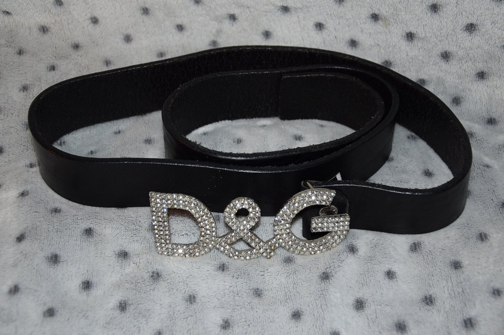 Pasek Dolce & Gabbana DG cyrkonie oryginał