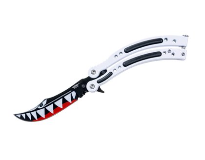 NÓŻ SKŁADANY MOTYLEK JOKER CS:GO WHITE SHARK