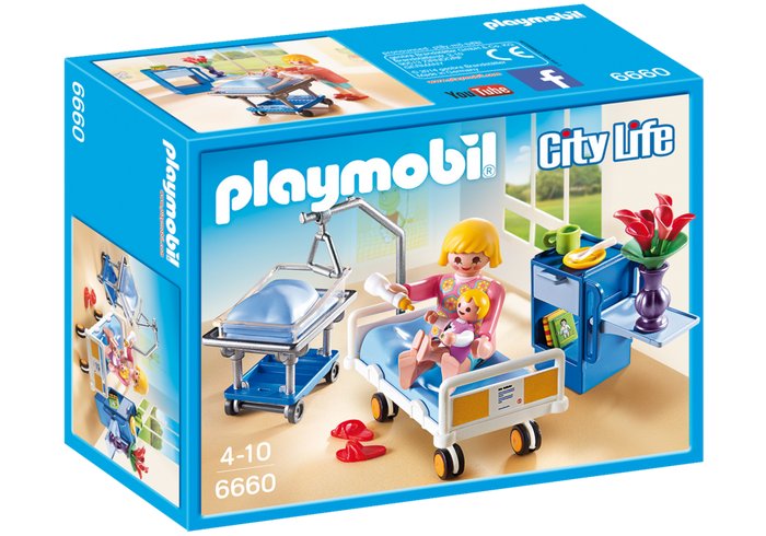 Playmobil 6660 Sala chorych z łóżkiem + GRATIS!!!