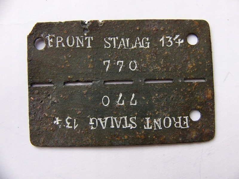 nieśmiertelnik Front Stalag 134 Saint Brieuc